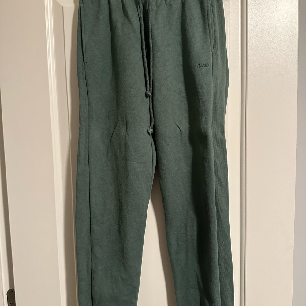 Womens green aritzia tna sweatpants